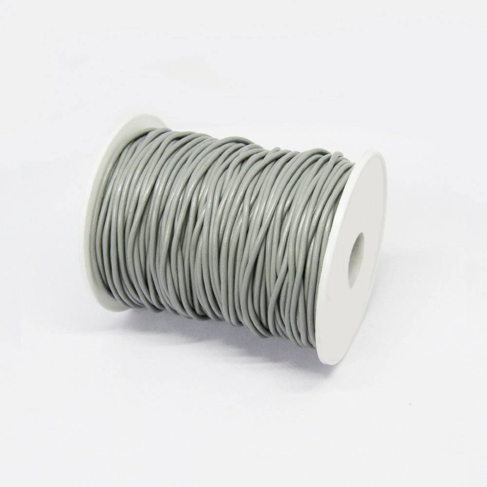 CUERO NATURAL 2 MM  50MT PLATEADO