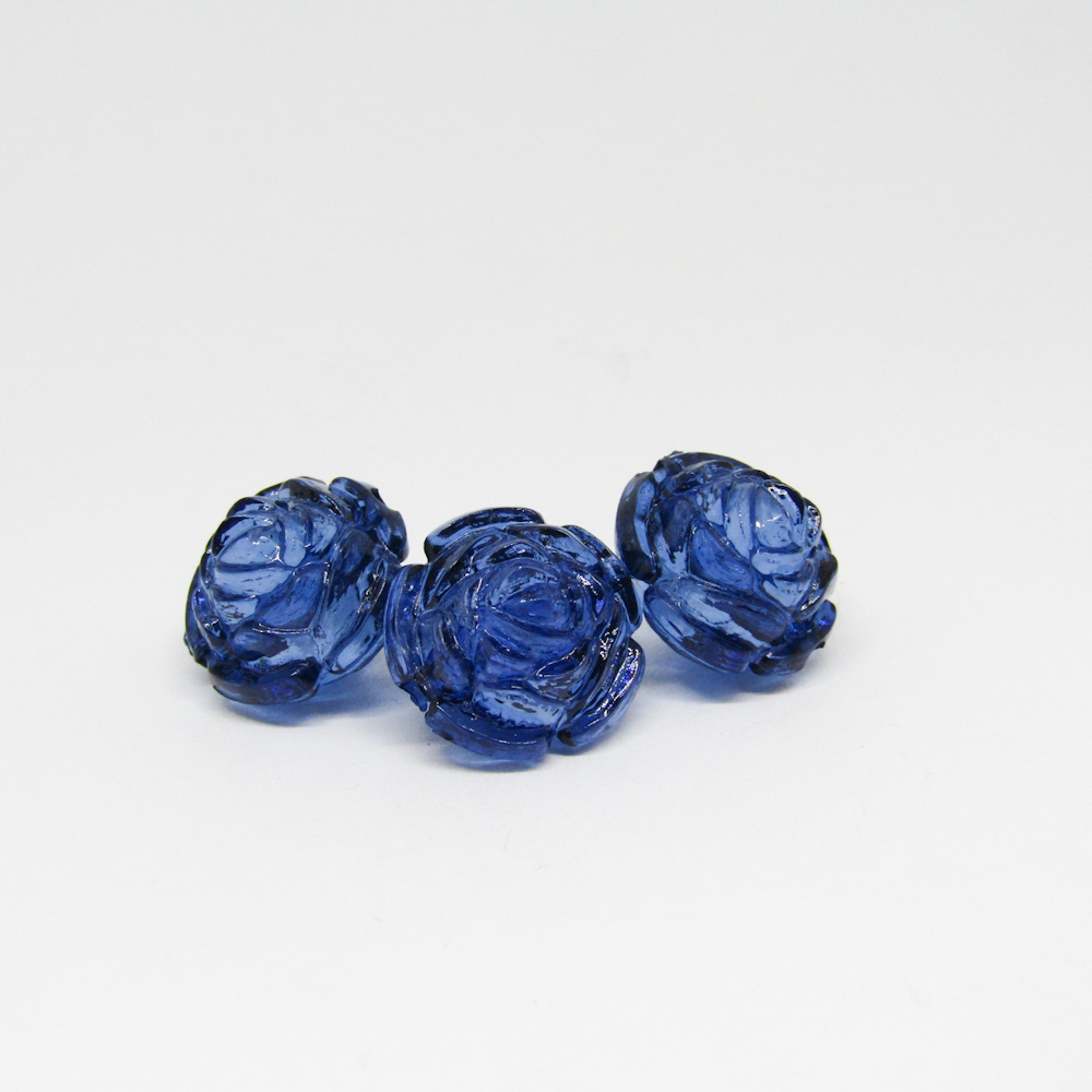 BOLA CON FLOR AZUL