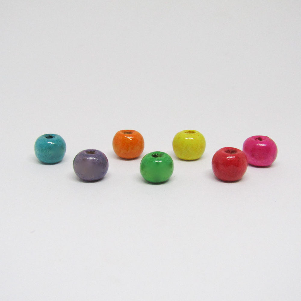 MADERA BOLA MULTICOLOR 8MM