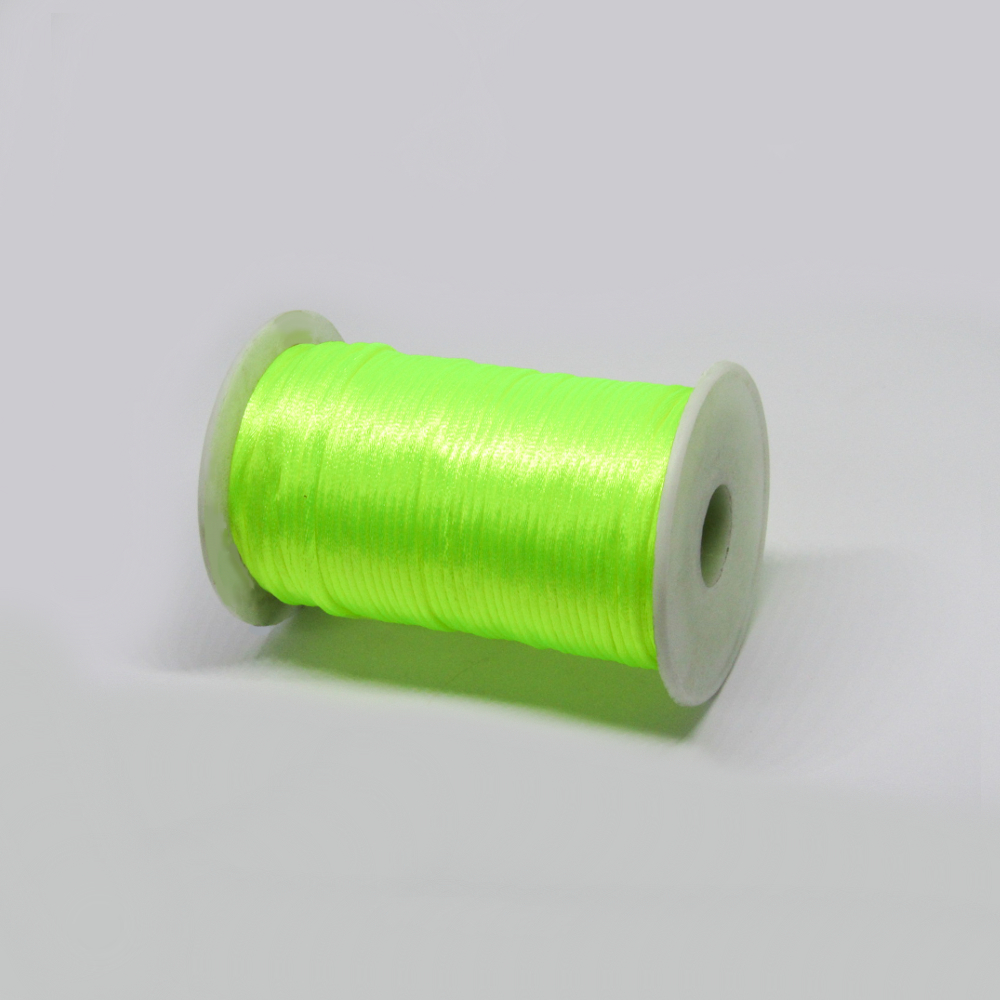COLA DE RATON ROLLO 2MM   *100 YR AMARILLO NEON