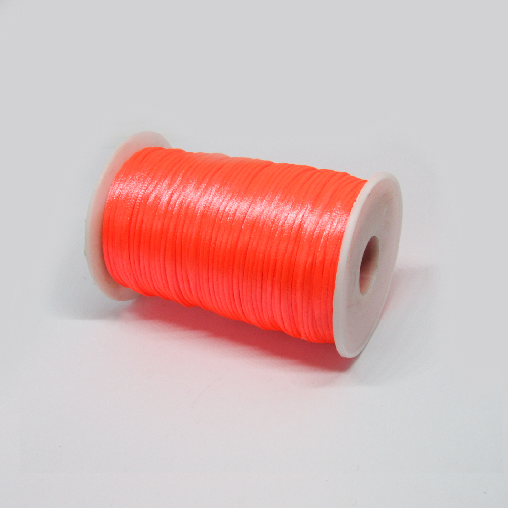 COLA DE RATON ROLLO 2MM   *100 YR NARANJA NEON