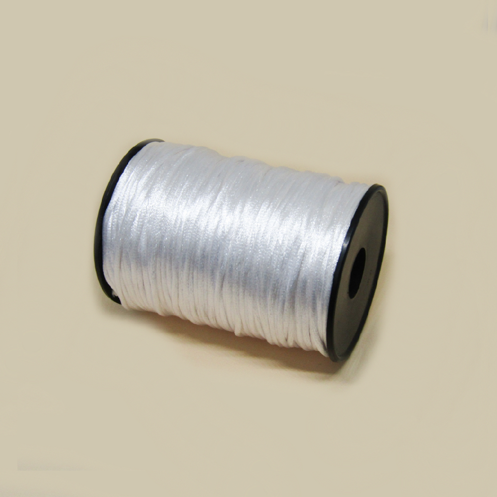 COLA DE RATON ROLLO 2MM   *100 YR BLANCO