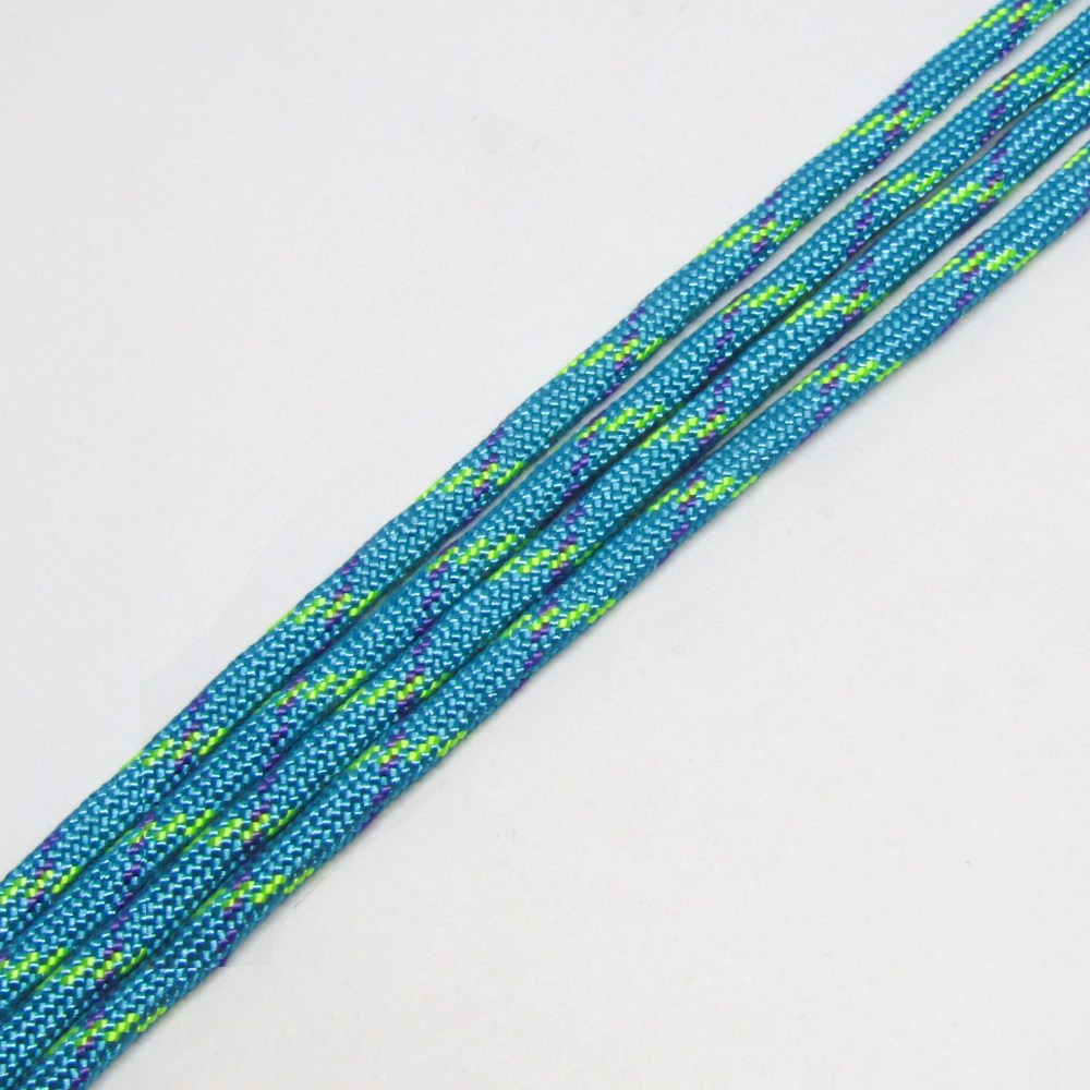 CORDON PARACORD 4MM CELESTE CAMUFLAJE AMARILLO Y MORADO
