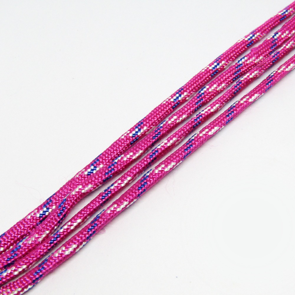 CORDON PARACORD 4MM ROSA CAMUFLAJE AZUL Y BLANCO
