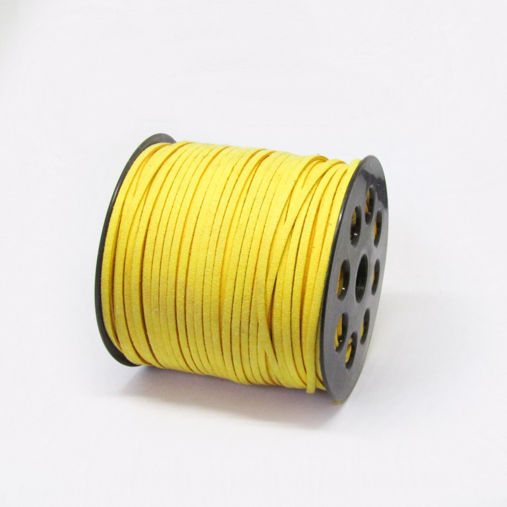GAMUZA  3*1MM CUERO KOREANO *100 AMARILLO MOSTAZA
