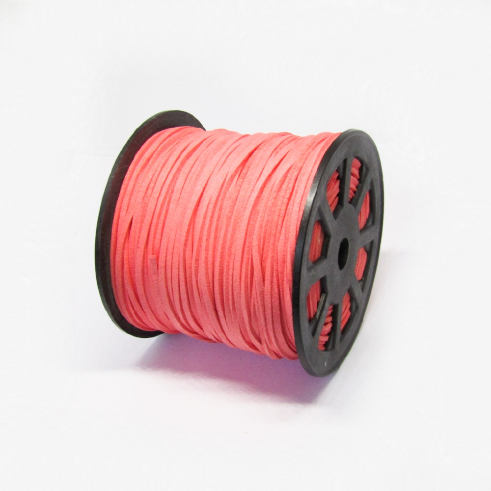 GAMUZA  3*1MM CUERO KOREANO *100 CORAL