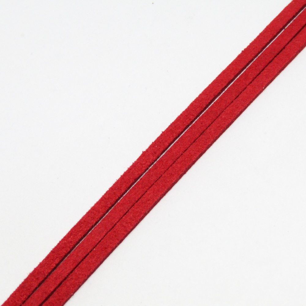 GAMUZA 3*1MM ROJO INTENSO