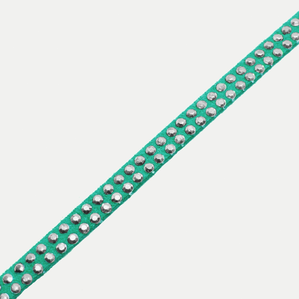 GAMUZA 2 LINEAS/TACHE 4MM TURQUESA