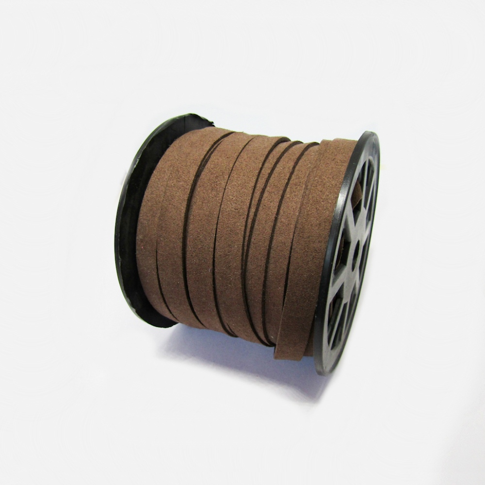 GAMUZA CUERO KOREANO 10MM CAFE MEDIO *25