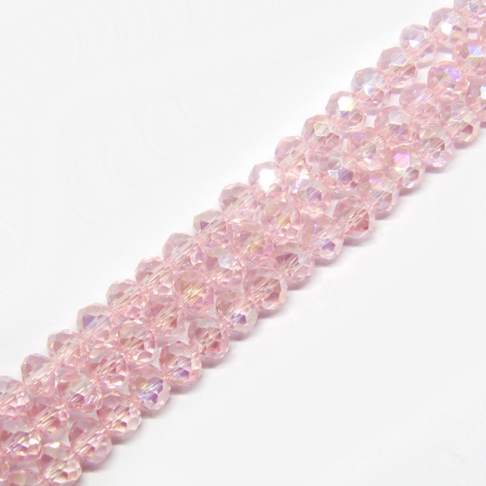 CRISTAL DONA ROSA CLARO TRANSPARENTE TORNASOL 5*6 MM