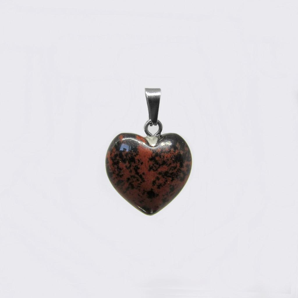 DIJE CORAZON OBSIDIANA 18*16MM