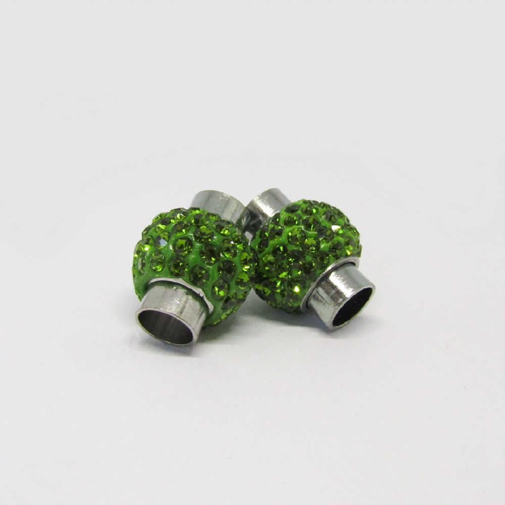 BROCHE IMAN STRASS VERDE MUSGO