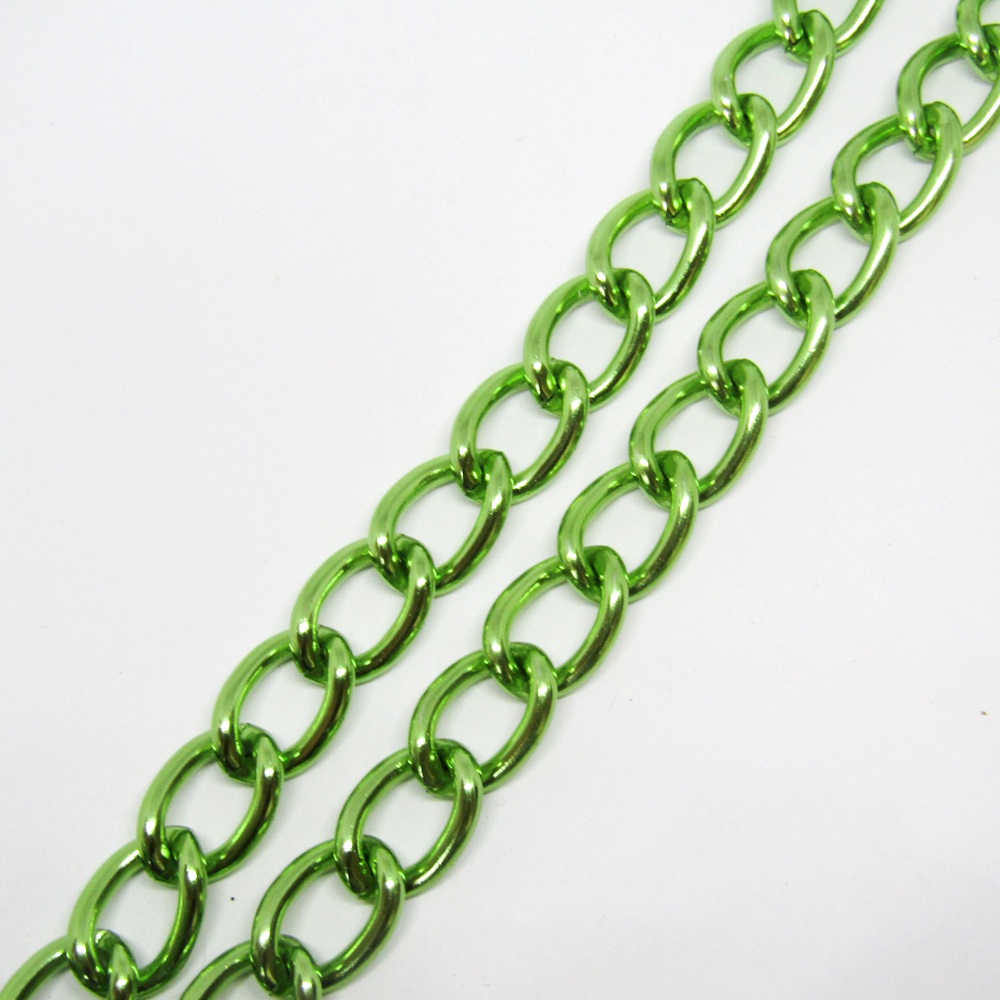 CADENA ALUMINIO VERDE K1106-YS 18*12MM
