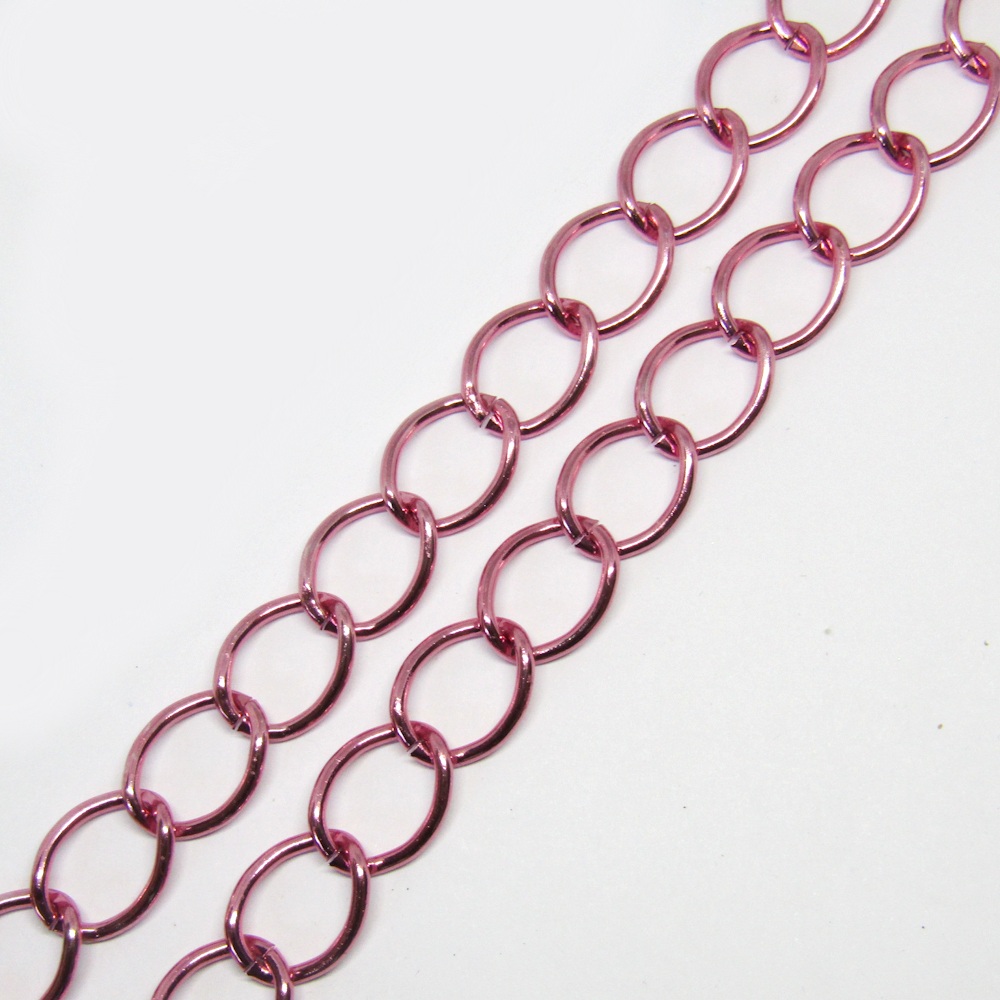 CADENA ALUMINIO ROSA K1428-27 18*14MM