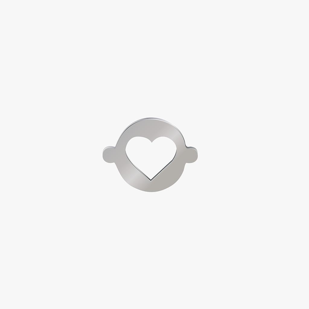 BASE SEPARADOR PLACA-CORAZON 20MM *1MM 2 ARGOLLAS