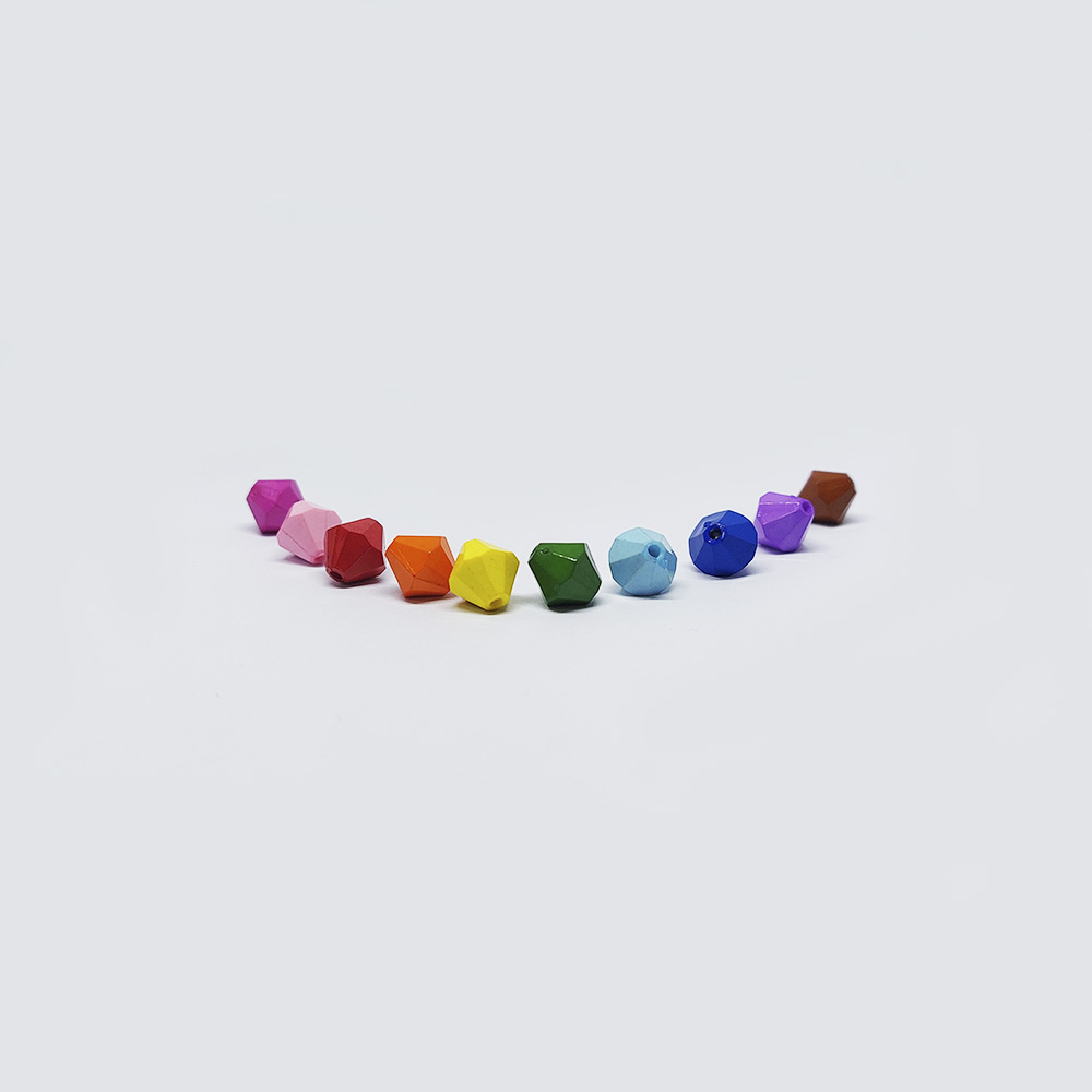 ACRILICO ROMBO MULTICOLOR SOLIDO 10MM 