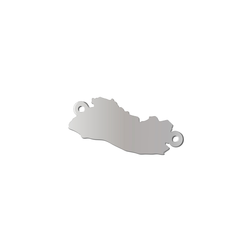 BASE PULSERA ACERO EL SALVADOR 8*20MM 2 ARGOLLAS