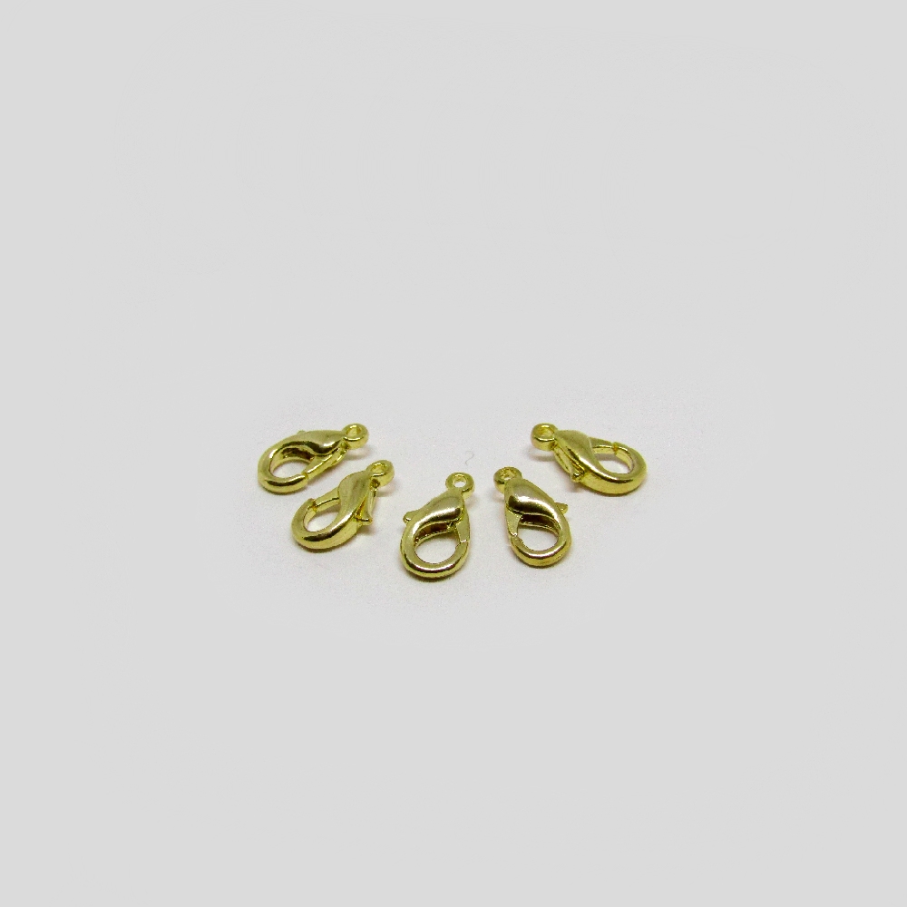 BROCHE PERICO BANO ORO *12MM