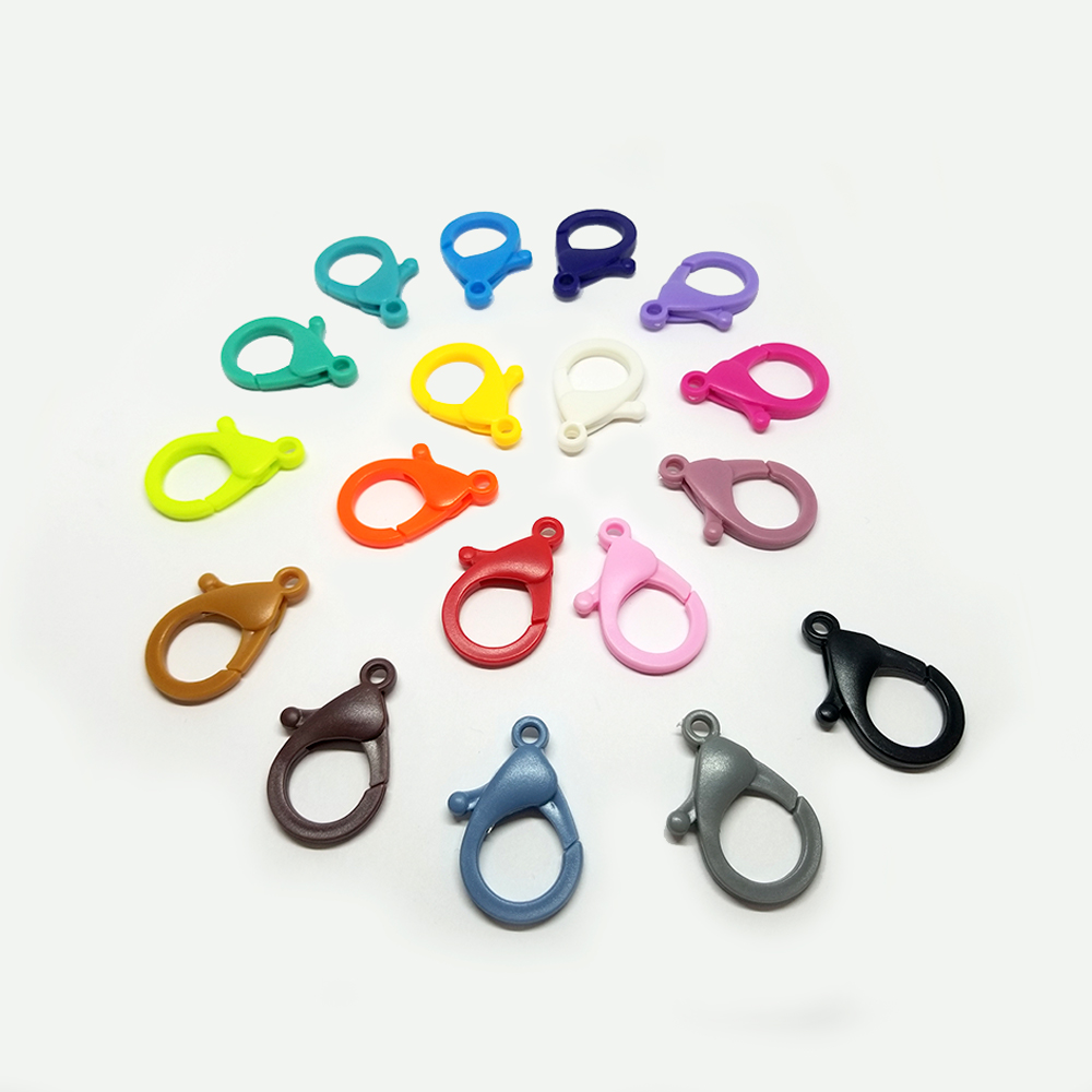 BROCHE PERICO PLASTICO MULTICOLOR 35MM *2 PARES