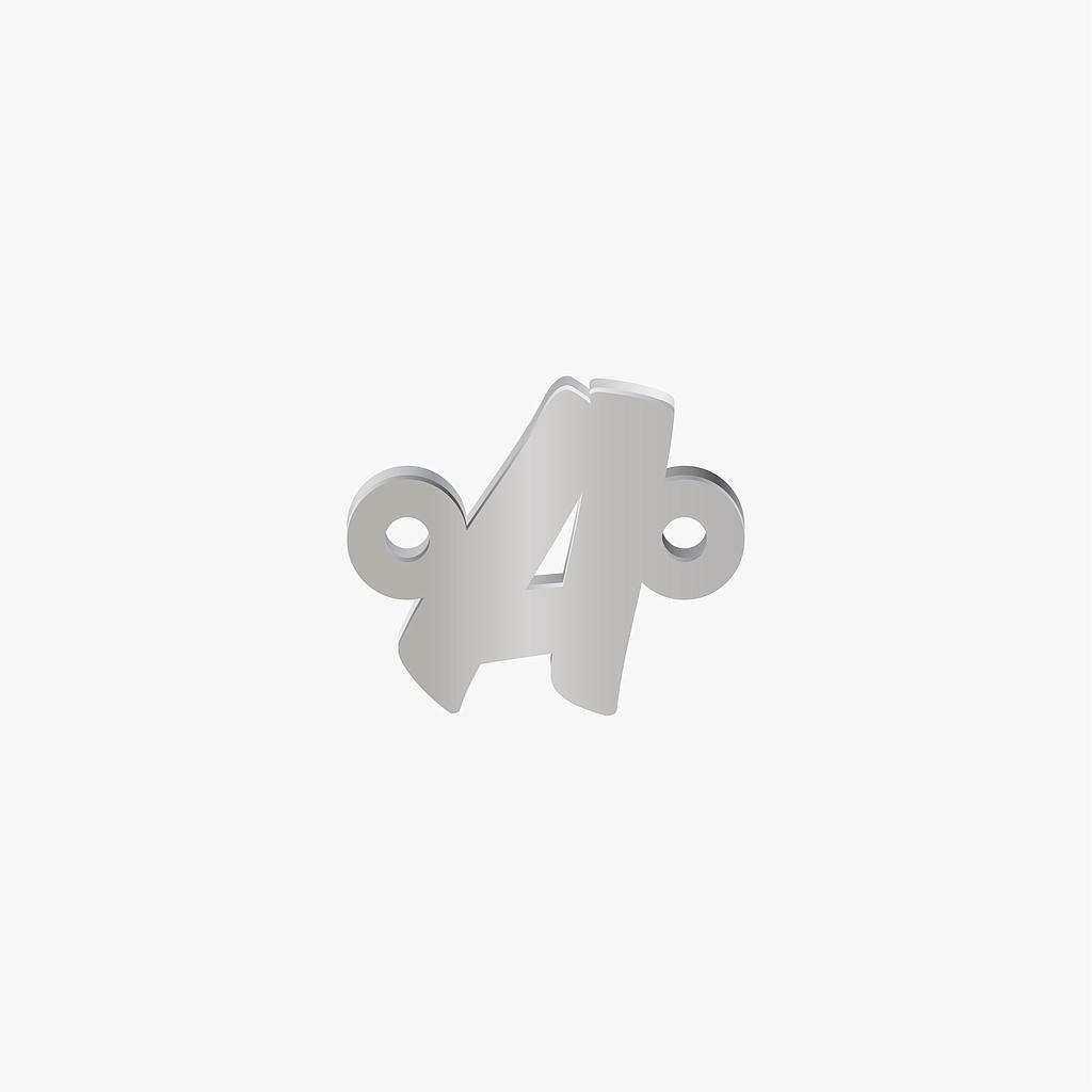 LETRA ACERO A 10MM*1MM 2 ARGOLLAS