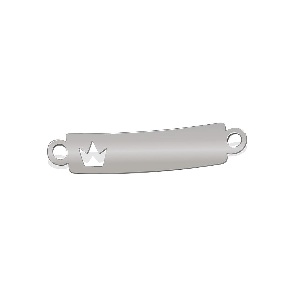 BASE PULSERA ACERO 36*7MM CORONA PEQUEÑA *1MM