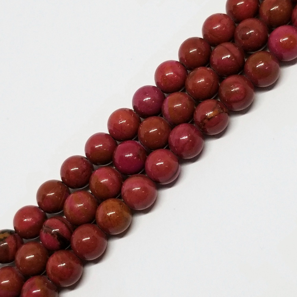 BOLA JASPE ROJO/ROSA 10MM