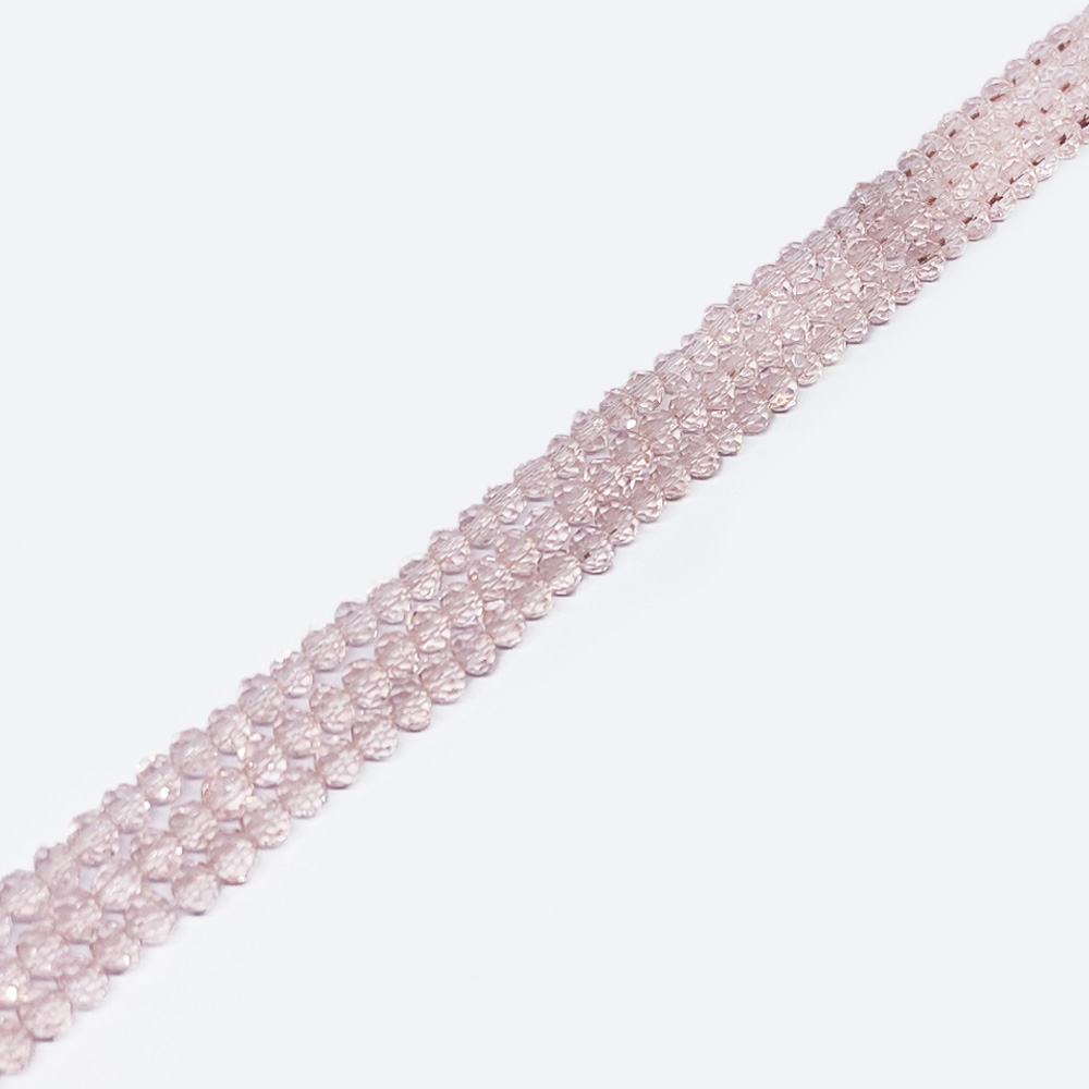 DONA CRISTAL ROSA CLARO TRANSPARENTE 7*8MM