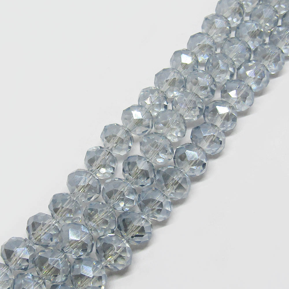 DONA CRISTAL GRIS TRANSPARENTE TORNASOL 7*8MM