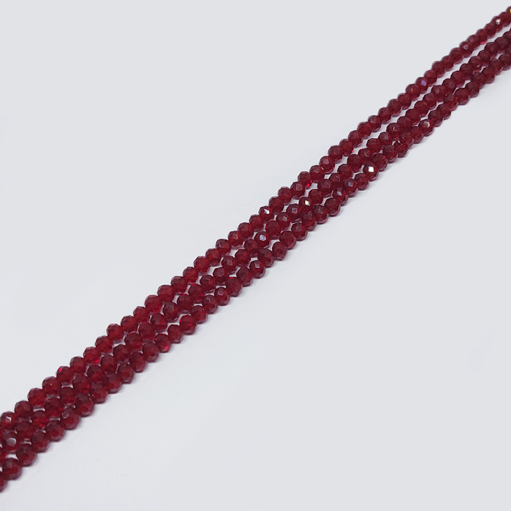 DONA CRISTAL ROJO TRANSPARENTE 7*8MM