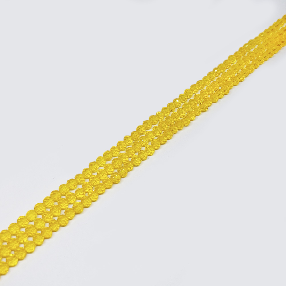CRISTAL DONA AMARILLO OSCURO TRANSPARENTE 3*4 MM