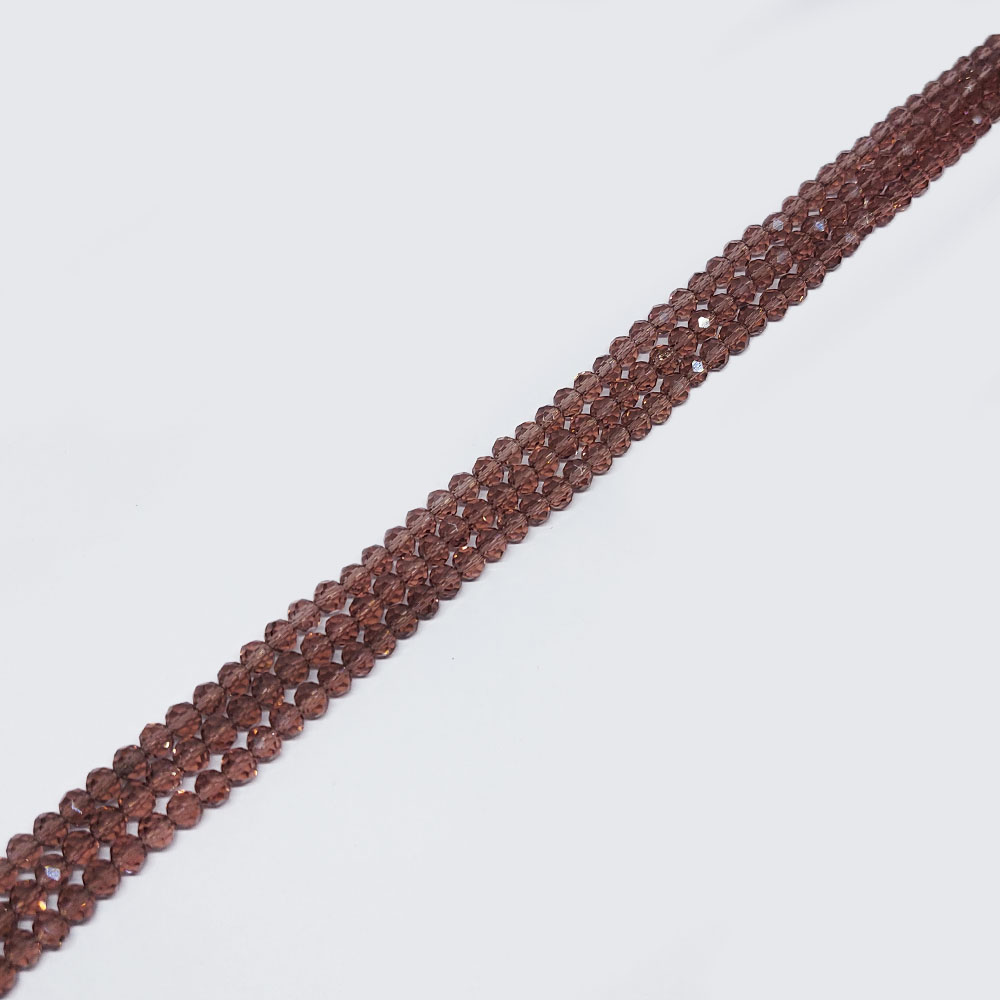 CRISTAL DONA MORADO TRANSPARENTE 3*4 MM