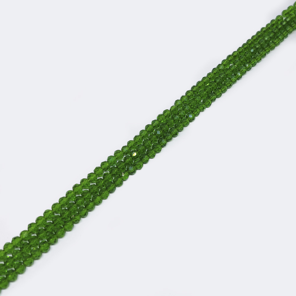 CRISTAL DONA VERDE TRANSPARENTE 3*4 MM