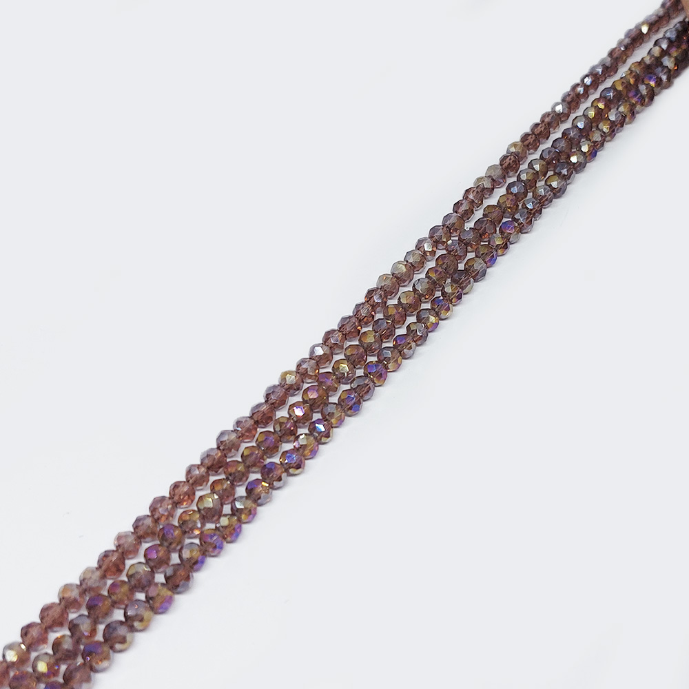 DONA CRISTAL MORADO TRANSPARENTE TORNASOL 3*4MM