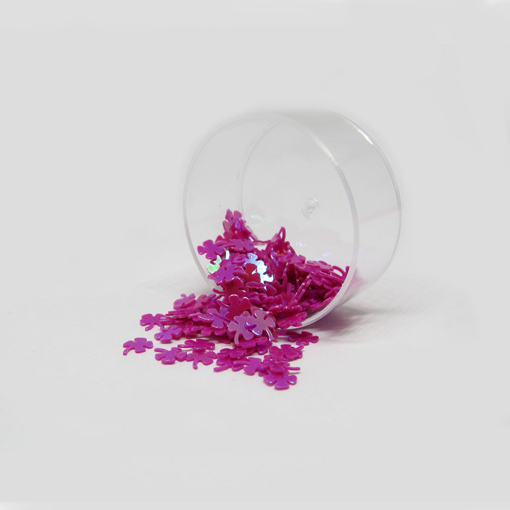 GLITTER TREBOL 4 HOJAS PARA DECORAR RESINA *0.80GRM APROX.