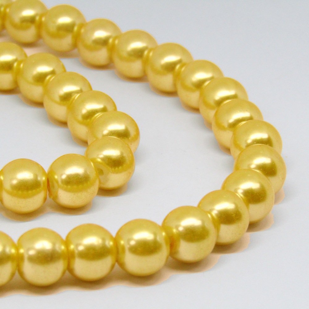 PERLA ACRILICA 10 MM AMARILLO