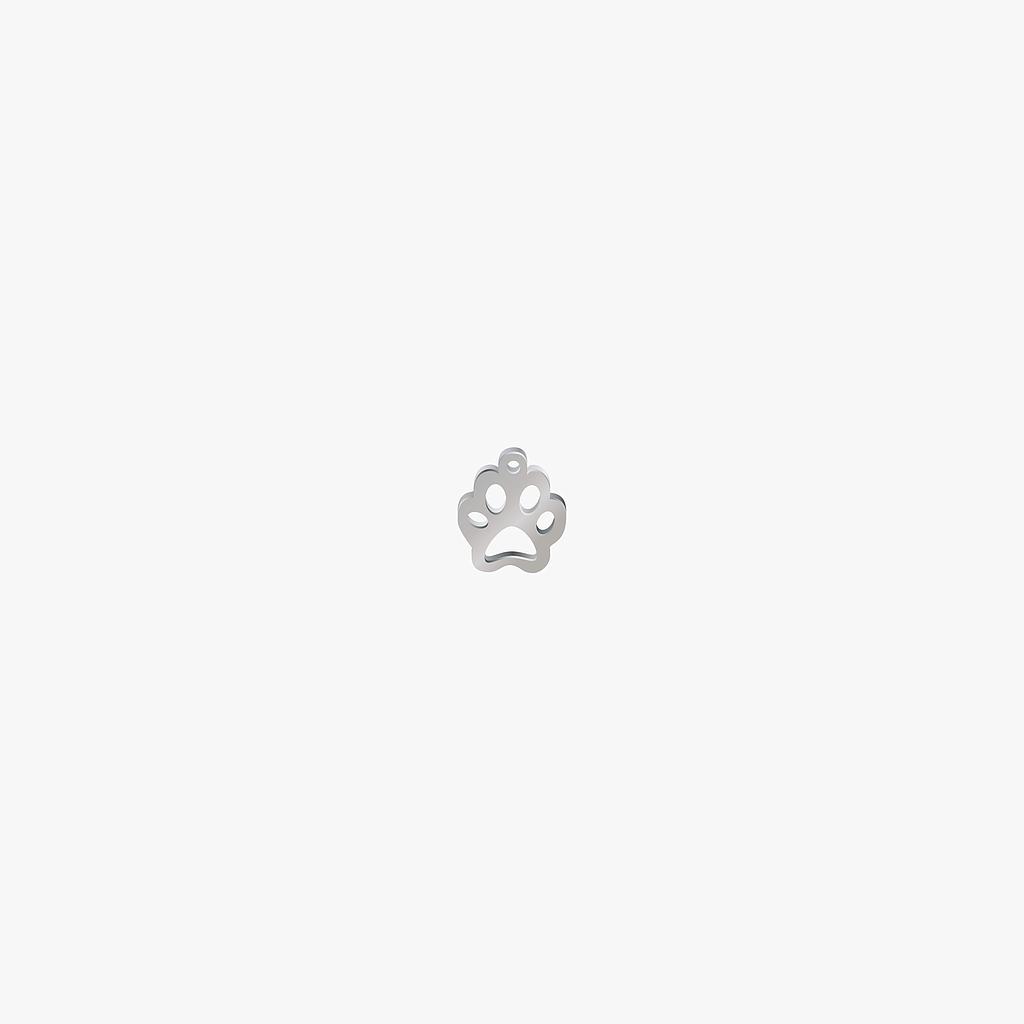 DIJE ACERO SILUETA HUELLA 8*7MM *1MM 1 ARGOLLA