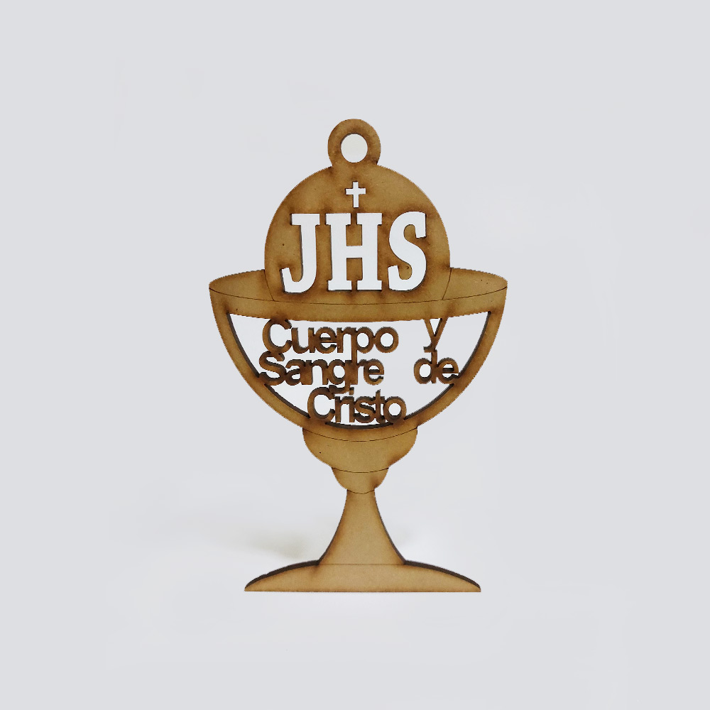 CALIZ JHS MDF 15*9CM *3MM 1 ARGOLLA