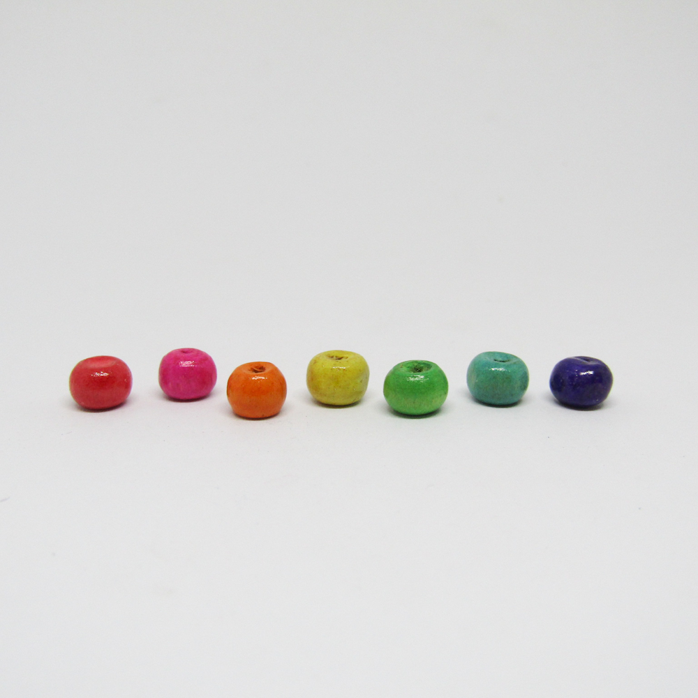 MADERA BOLA MULTICOLOR 6MM 