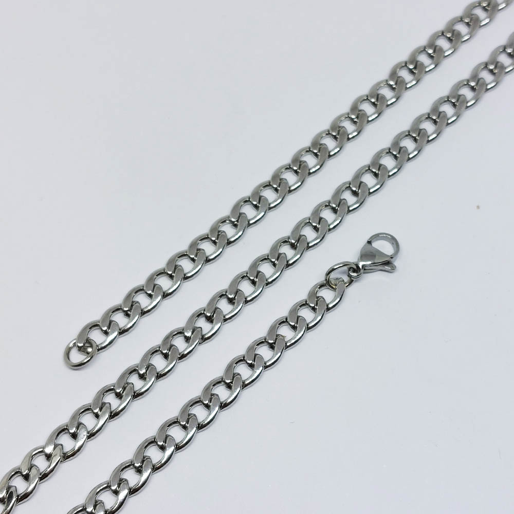 CADENA ACERO ESLABON SEMI OVAL 9*6.5MM *51CM