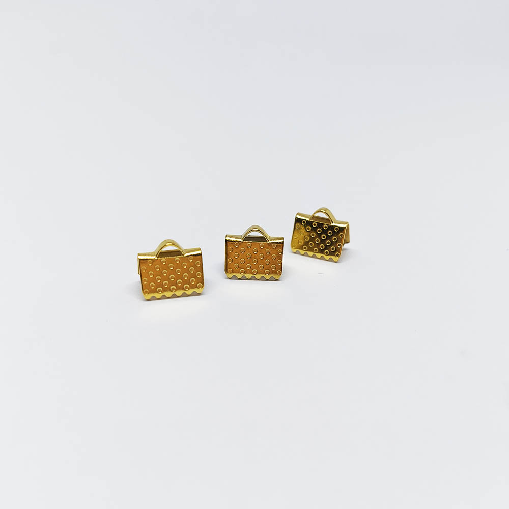 TERMINAL MALETA ACERO DORADO 8MM