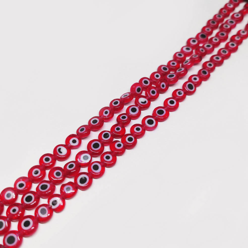 OJO TURCO ROJO PLANO 6MM