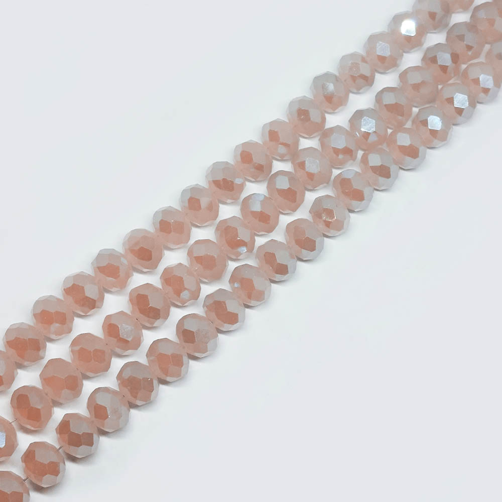 CRISTAL DONA BEIGE SEMI-TRANSPARENTE CLARO TORNASOL 5*6 MM