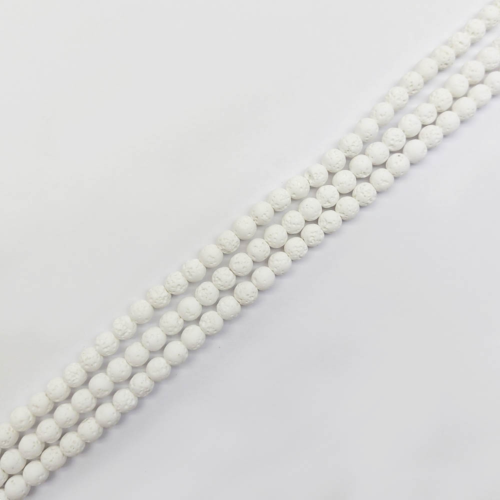 BOLA VOLCANICA BLANCA 4MM