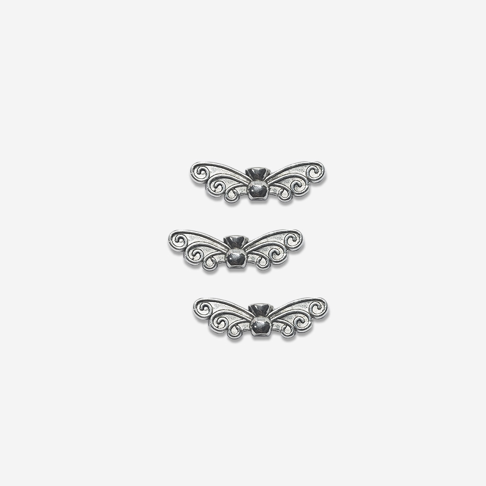 PEWTER SEPARADOR ALAS MARIPOSA 1331 6*21MM