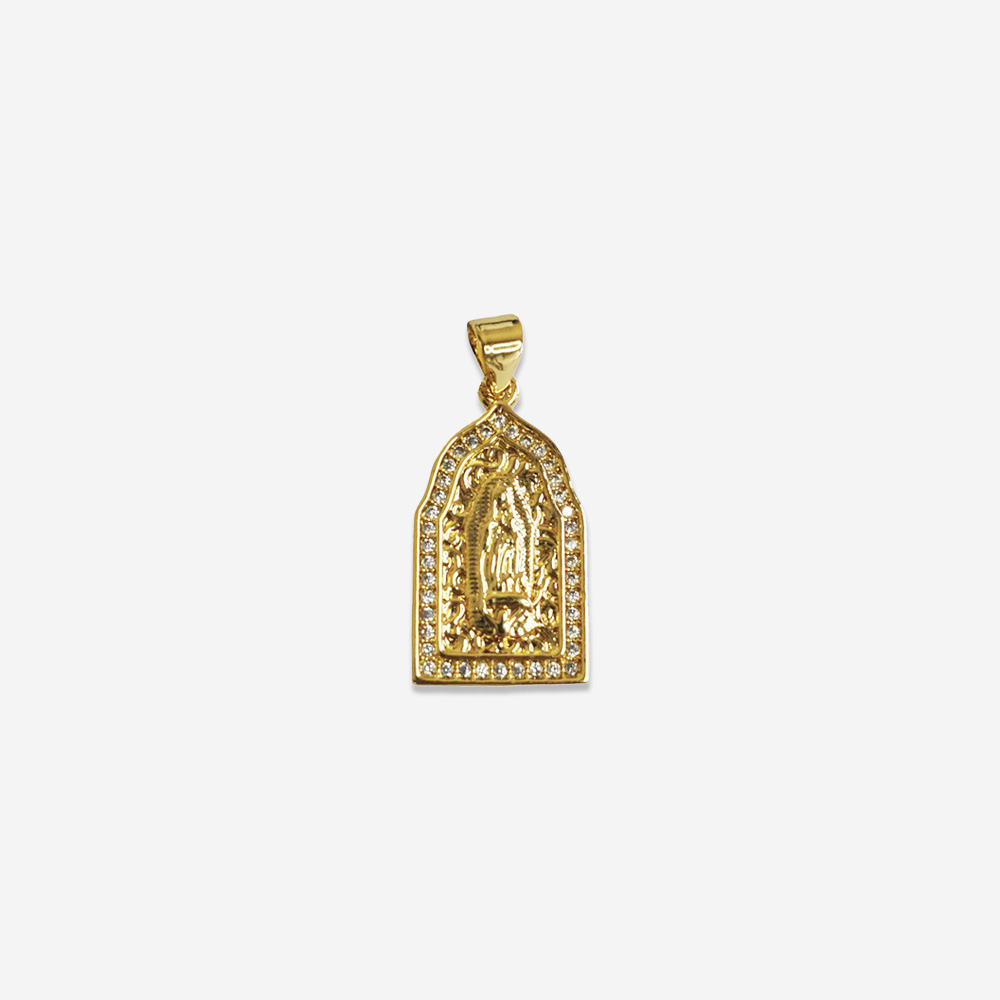 DIJE VIRGEN BANO ORO DORADO 24*13MM
