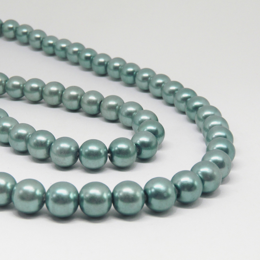 PERLA ACRILICA 10 MM AZUL GRISASEO