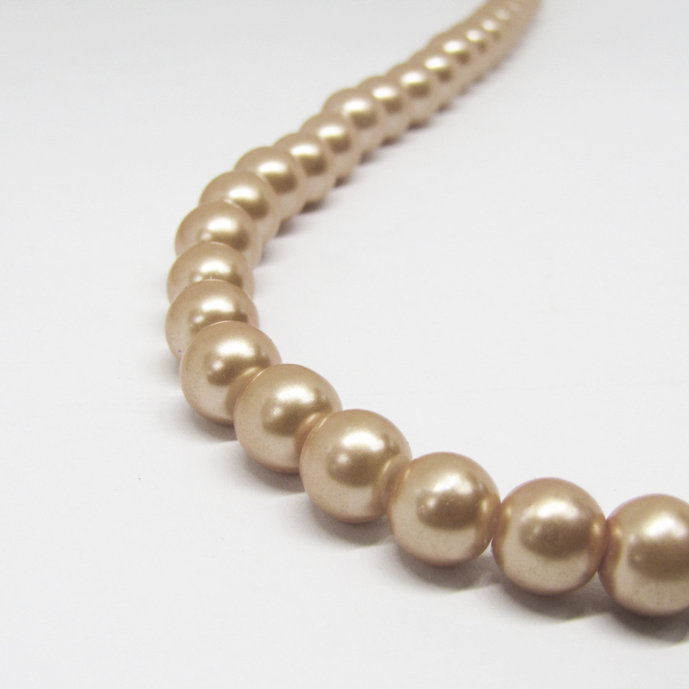 PERLA ACRILICA 8MM CHAMPAGNE OSCURO #27