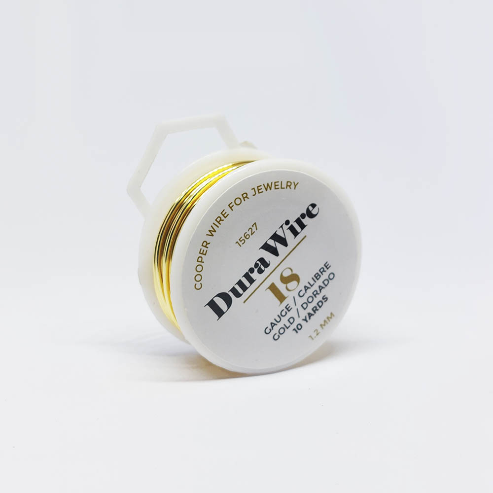 ALAMBRE DURA WIRE BAÑO ORO DORADO #18 *10 YDAS