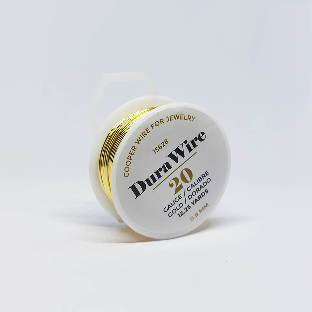 ALAMBRE DURA WIRE BAÑO ORO DORADO #20 *12.25 YDAS