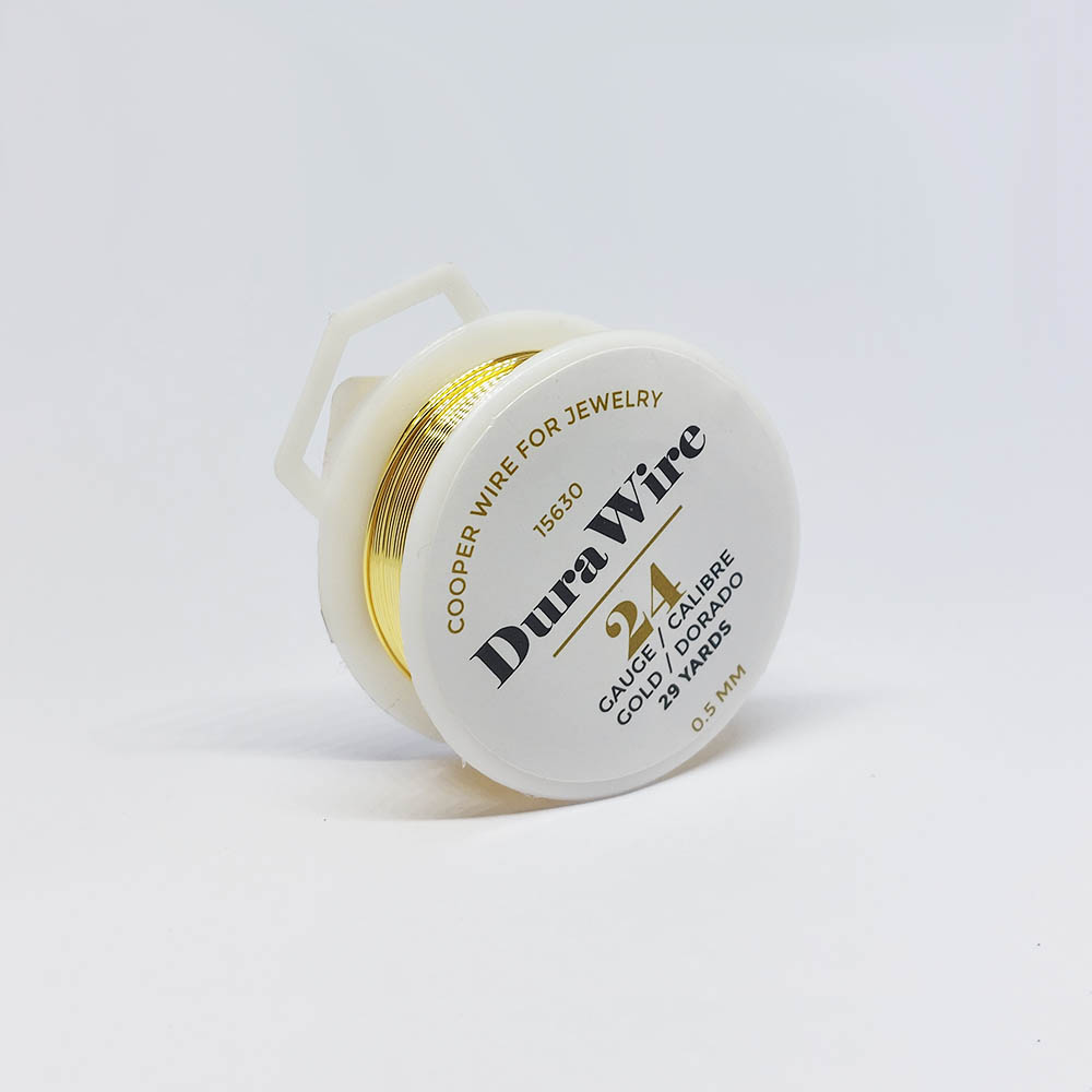 ALAMBRE DURA WIRE BAÑO ORO DORADO #24 *29 YDAS